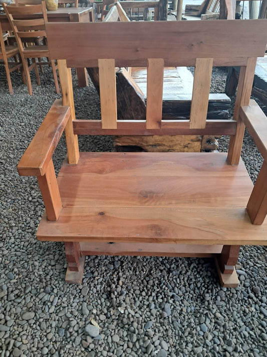 silla de roble rustica