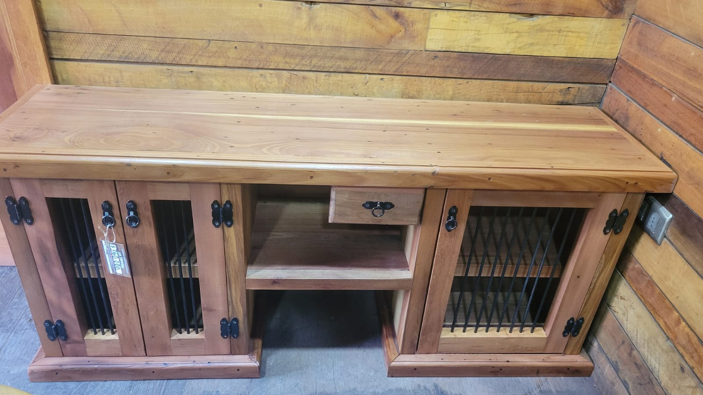 Rack Rustico para Tv- Estilo, Calidez y Funcionalidad en un solo Mueble