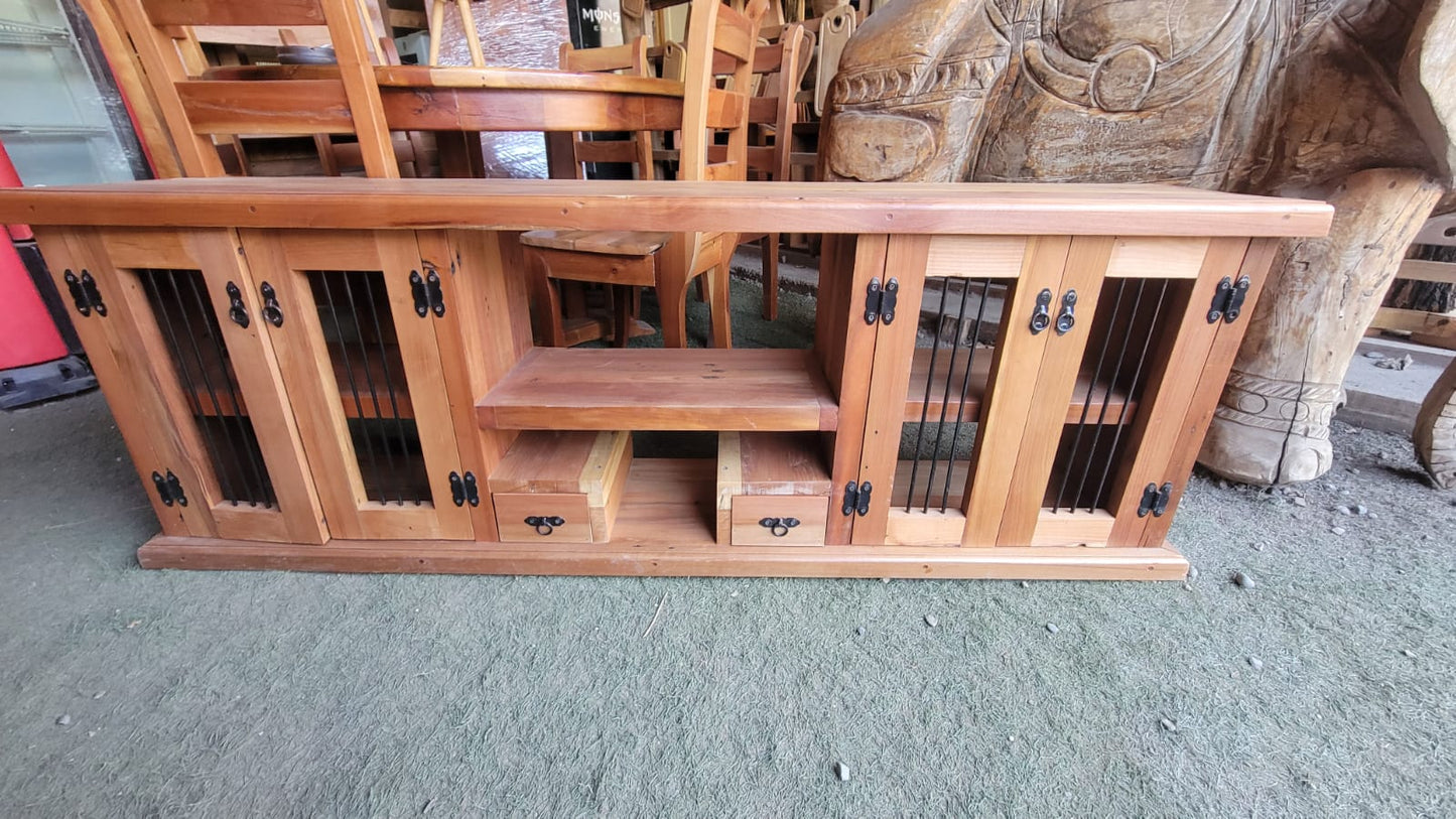 Rack de Roble Macizo para TV