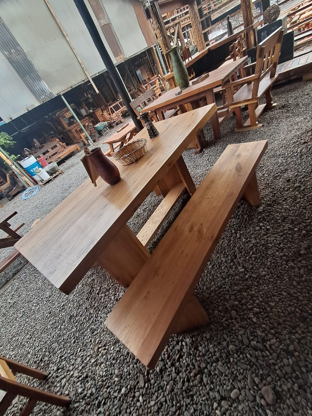 Comedor Rustico de roble “Veta Viva”