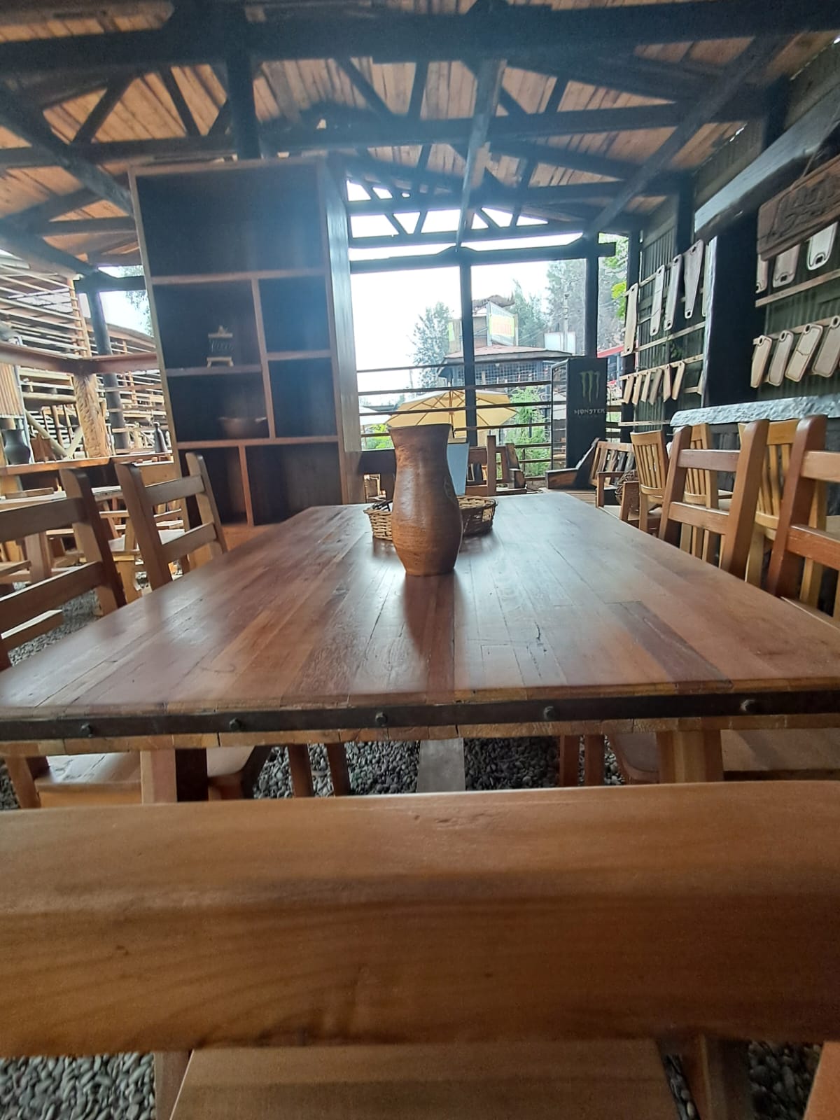 Comedor rustico De Tradición Chilena echo de roble