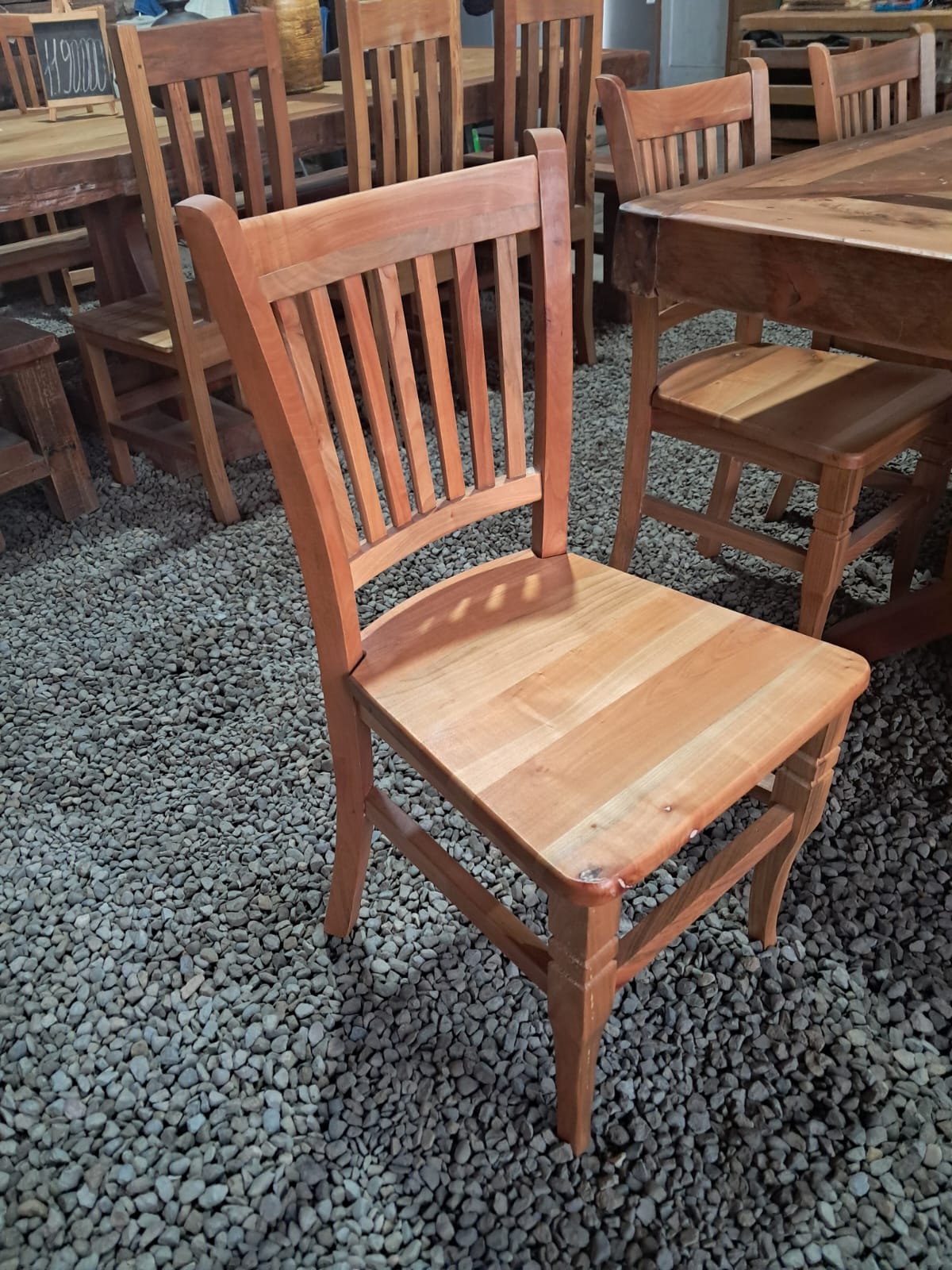 comedor de roble rustico artesanal