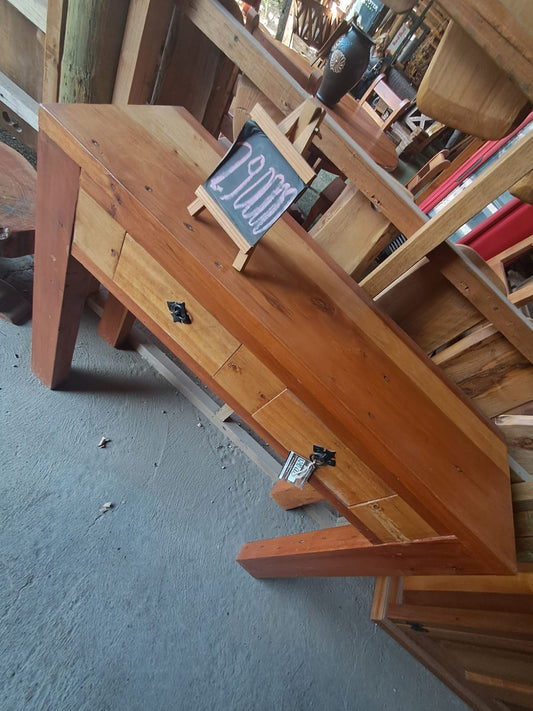 Recibidor Rústico de Madera de roble con Cajones