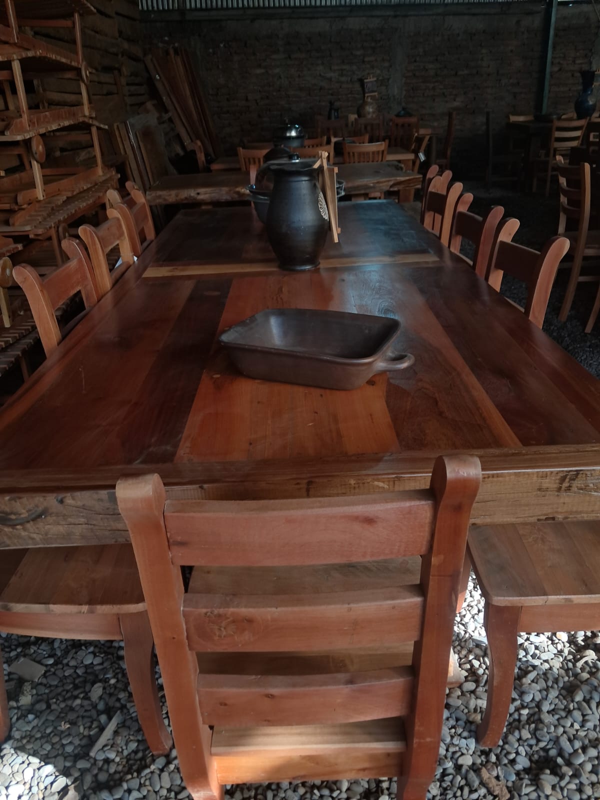 Comedor Rústico de Madera de roble Envejecida
