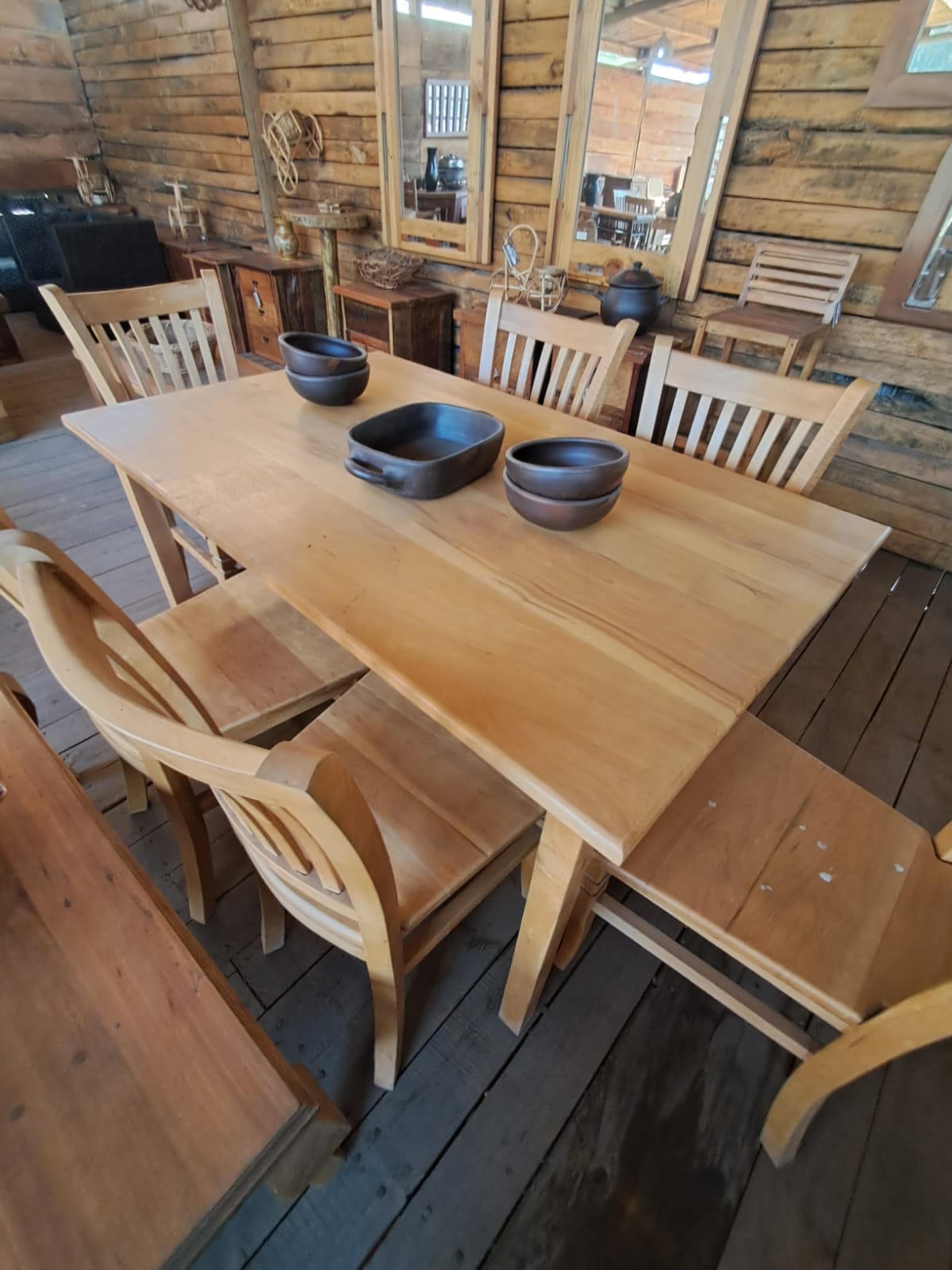 Comedor Rectangular de Madera de lenga