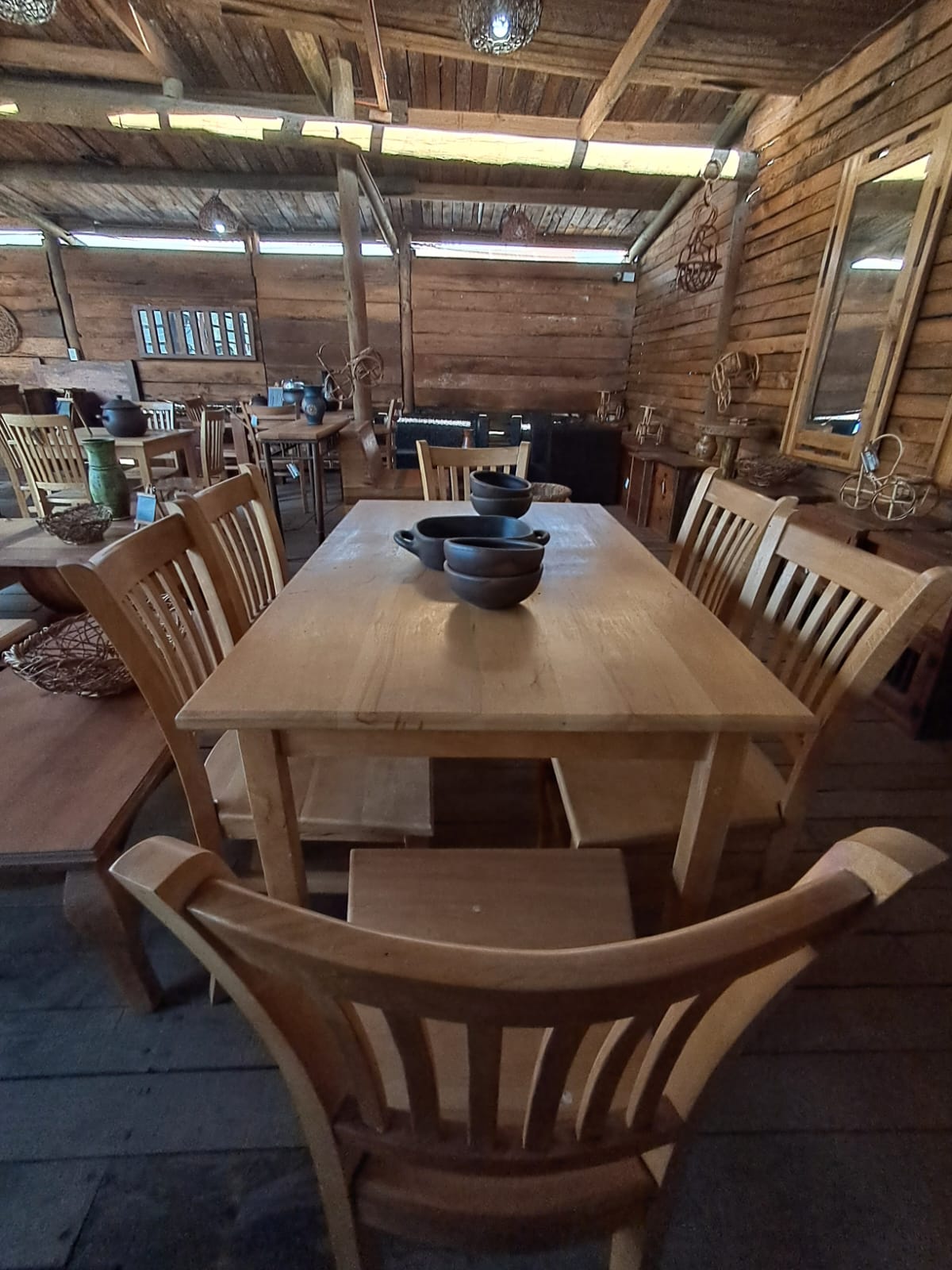 Comedor Rectangular de Madera de lenga