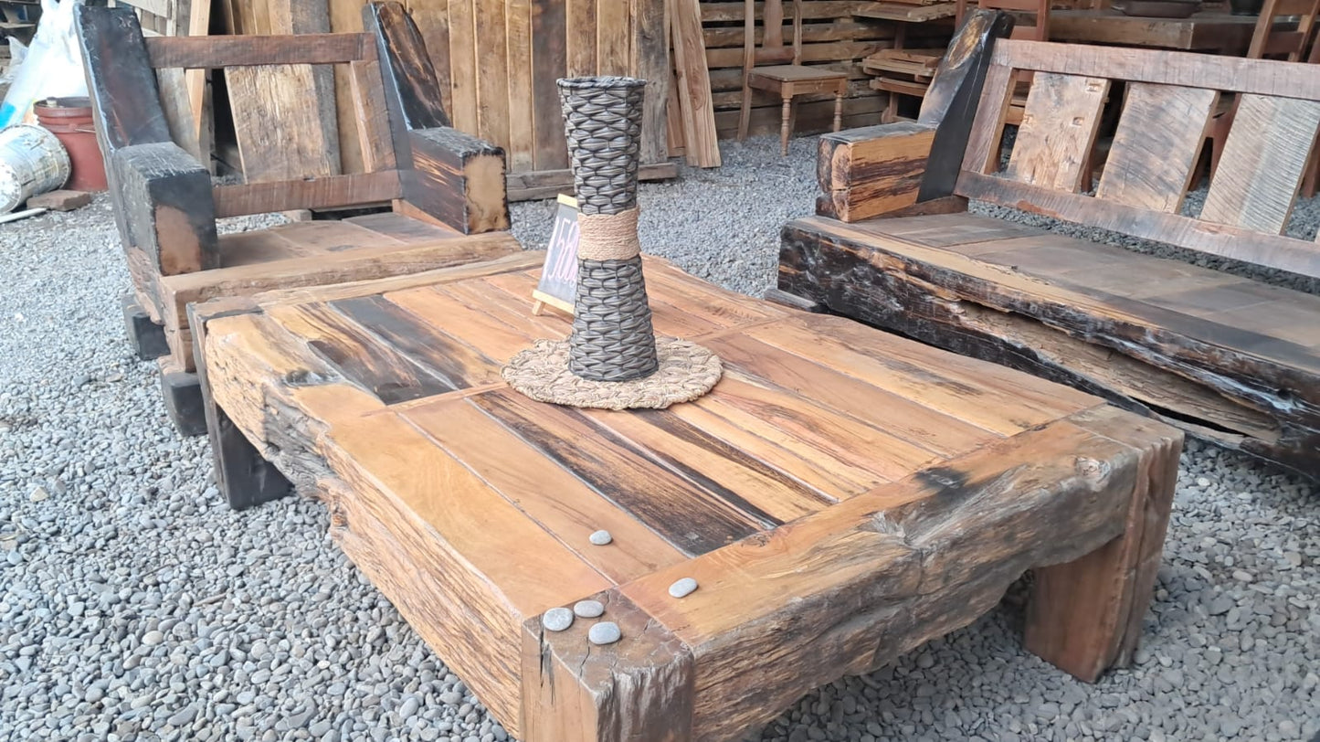 juego de muebles rustidos durmiente
