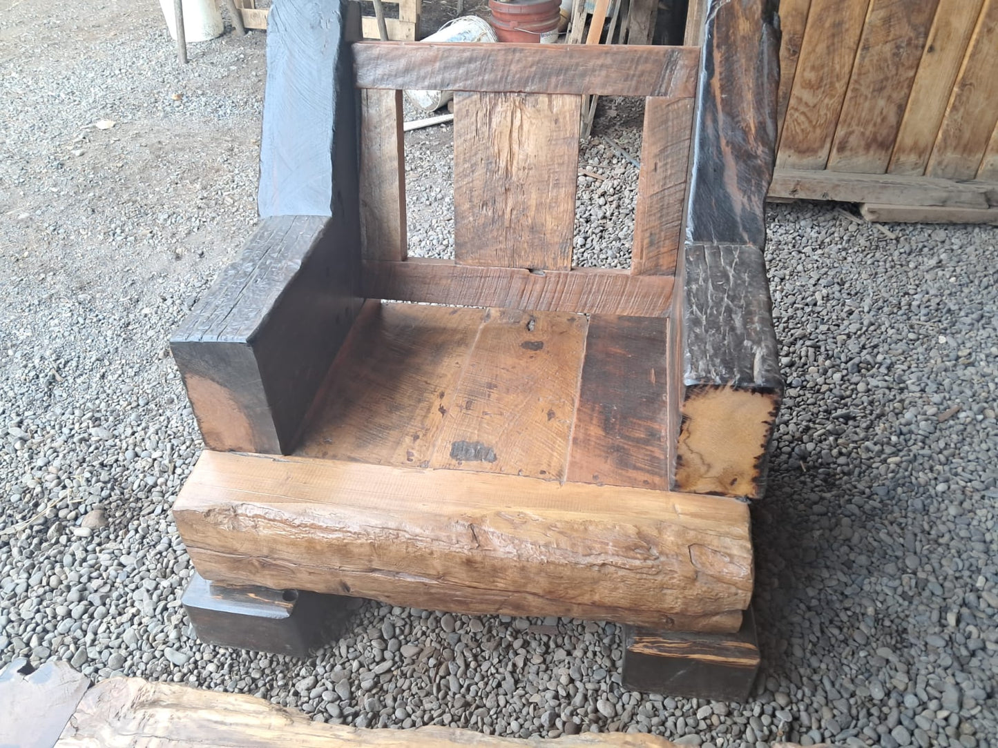 juego de muebles rustidos durmiente