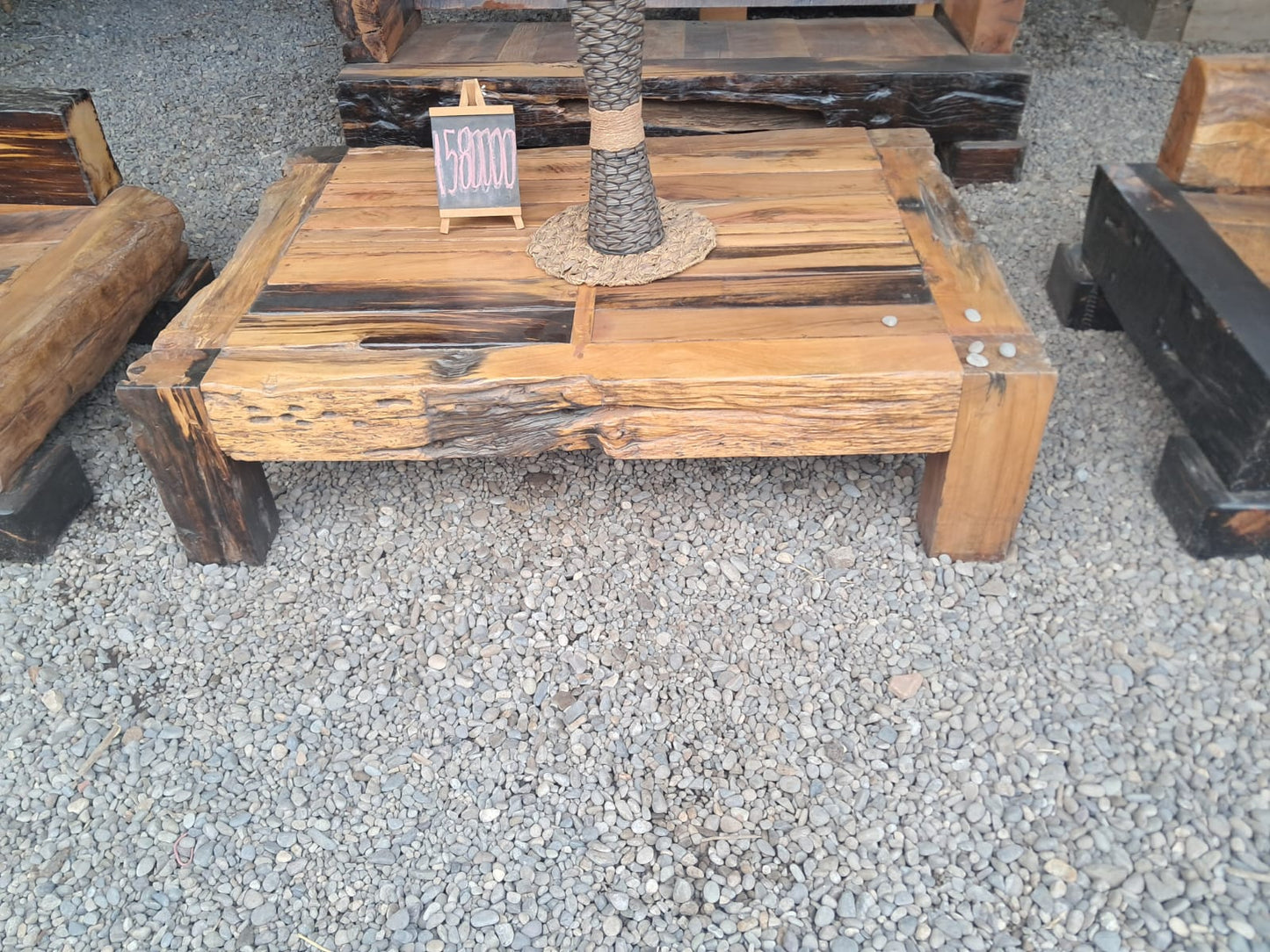 juego de muebles rustidos durmiente
