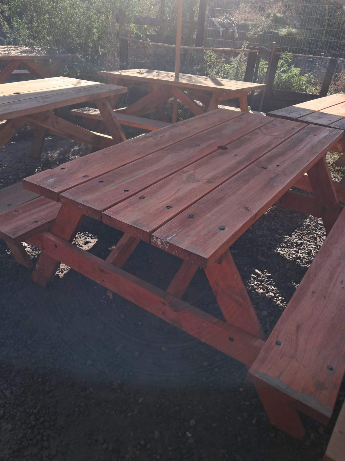 Mesa de Picnic Rustica de madera de pino
