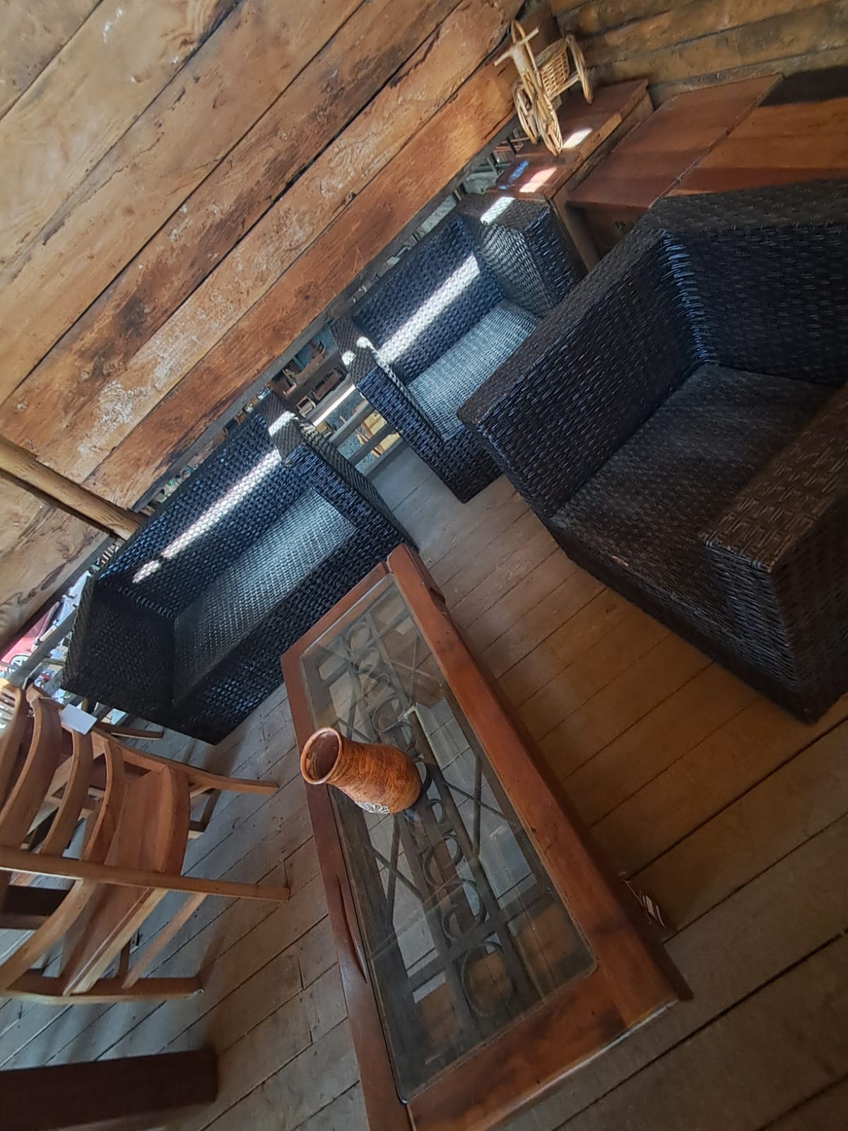 Set de Sillones de Ratán Sintético - Estilo Moderno Rústico