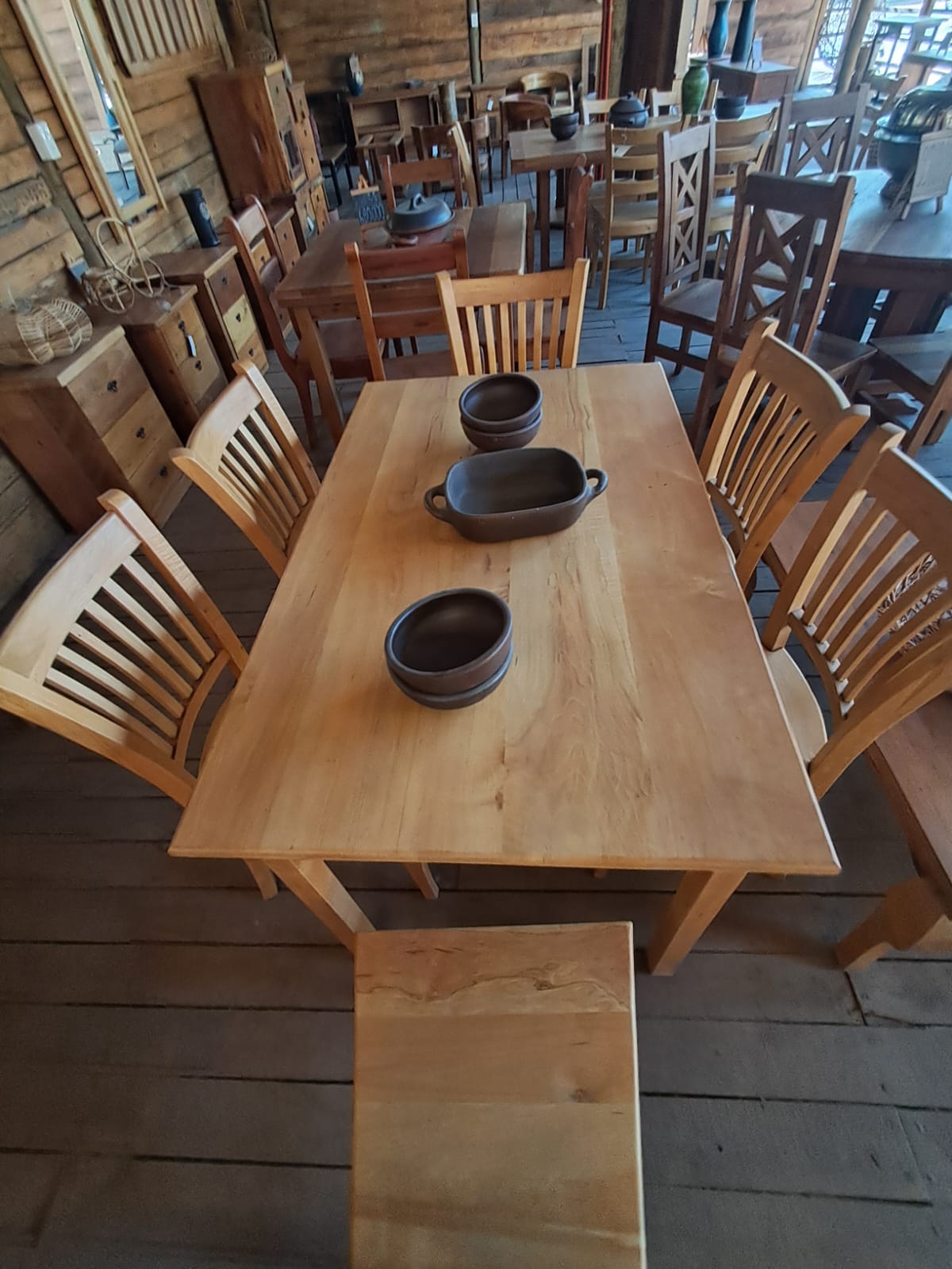 Comedor Rectangular de Madera de lenga