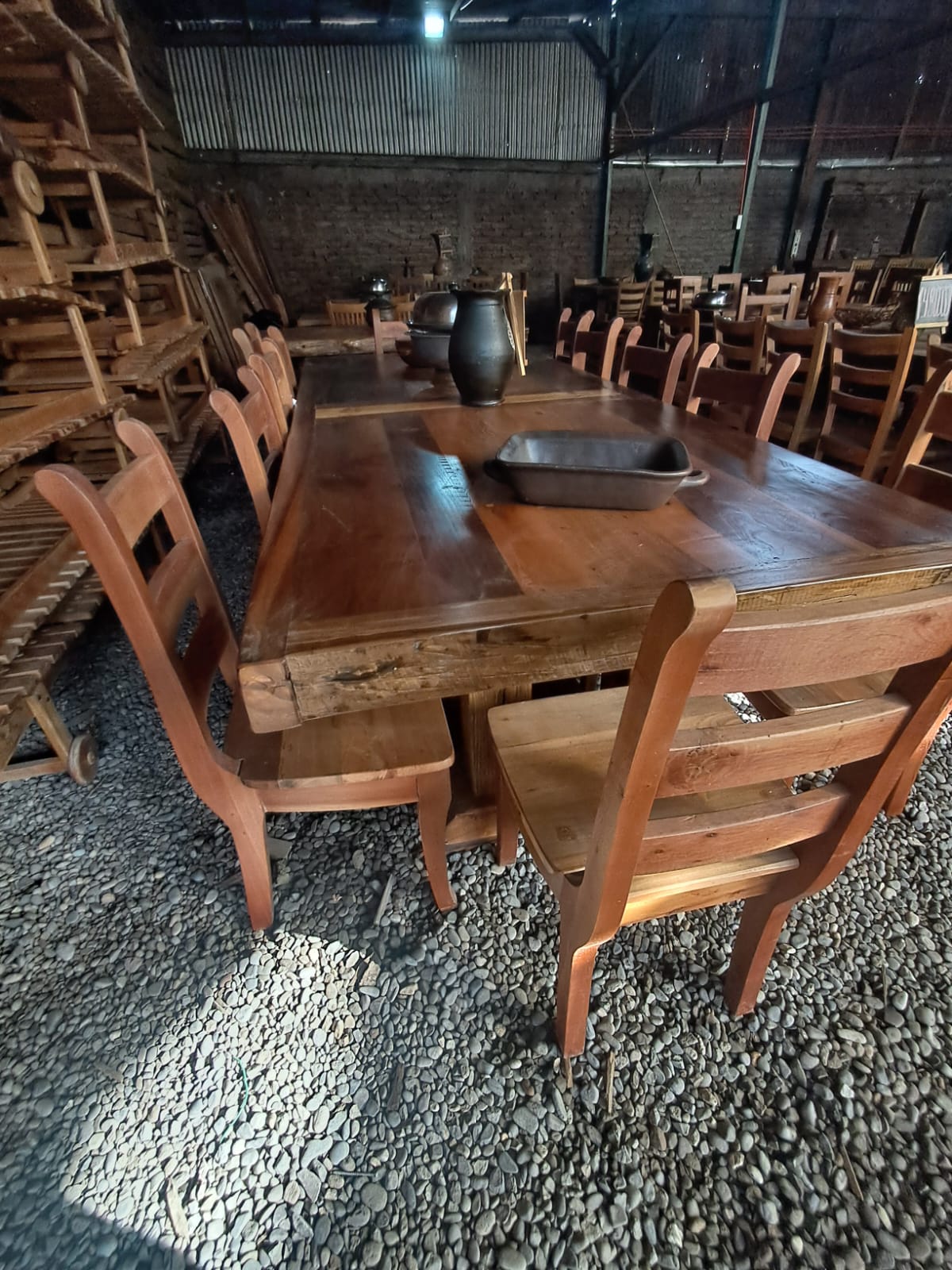 Comedor Rústico de Madera de roble Envejecida