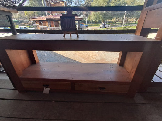 arrimo Rústico Bajo con Cajones y Repisa