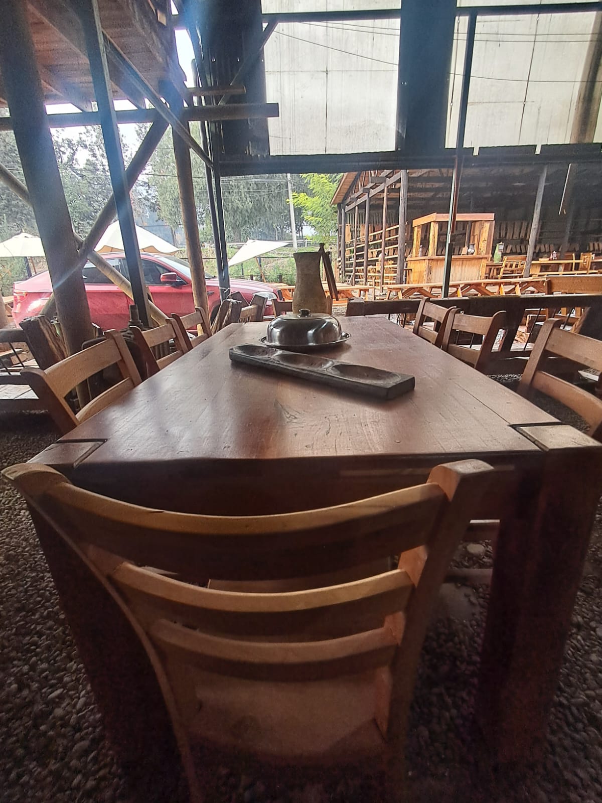 Comedor de Madera de roble con Acabado Natural