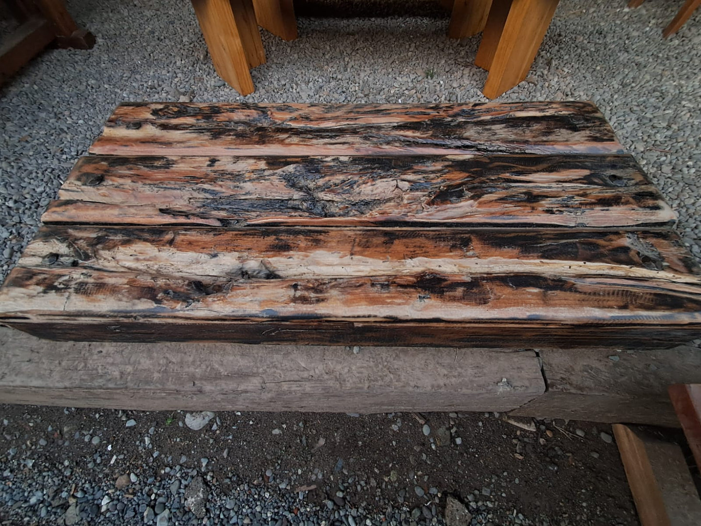 Mesa de Centro de rustica de roble