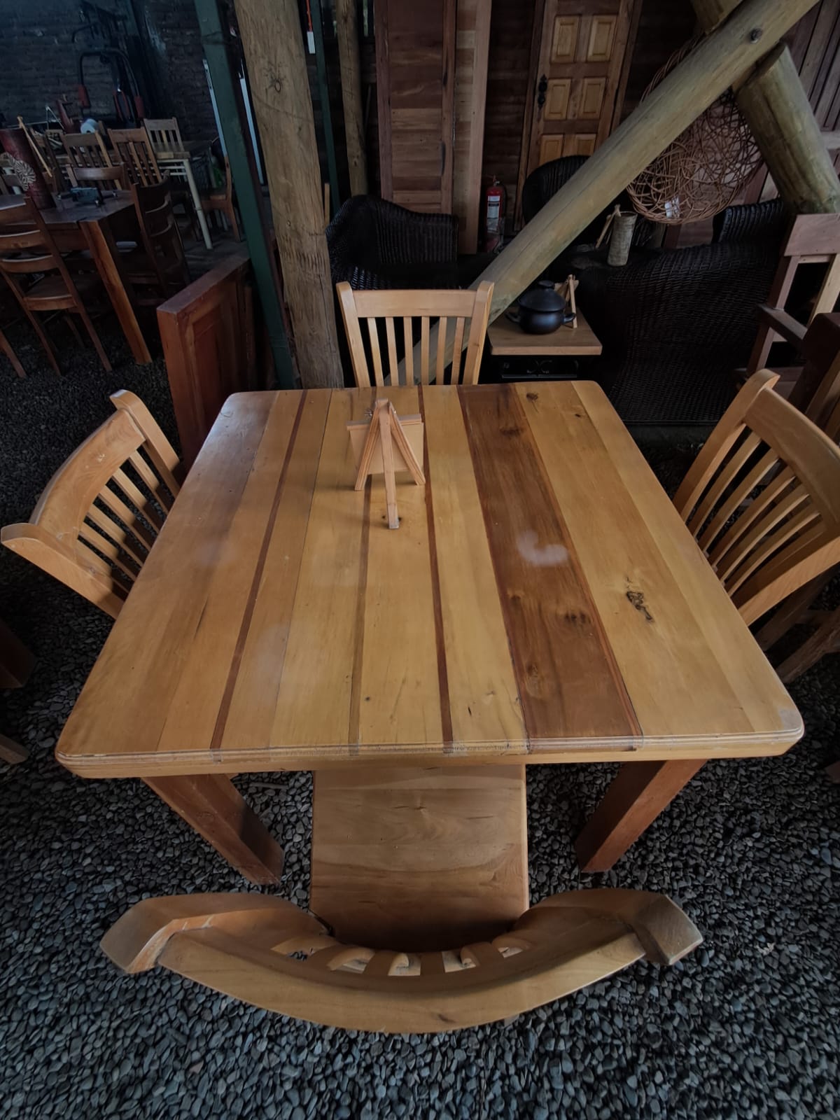 Comedor Cuadrado para 4 Personas De madera de Roble