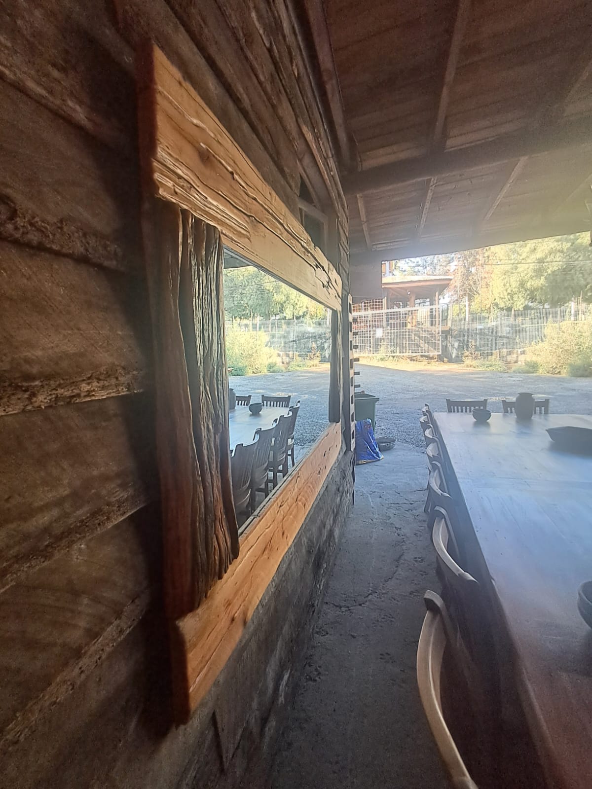 Espejo Rústico en Madera de Roble