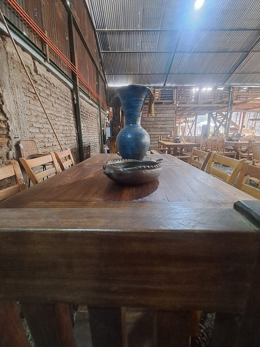 Comedor Rústico Oscuro de madera de roble