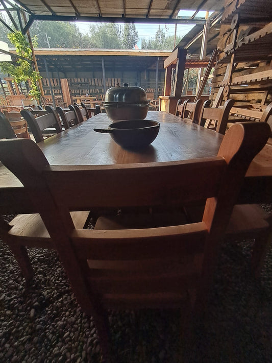 Comedor Rústico de Madera de roble Envejecida