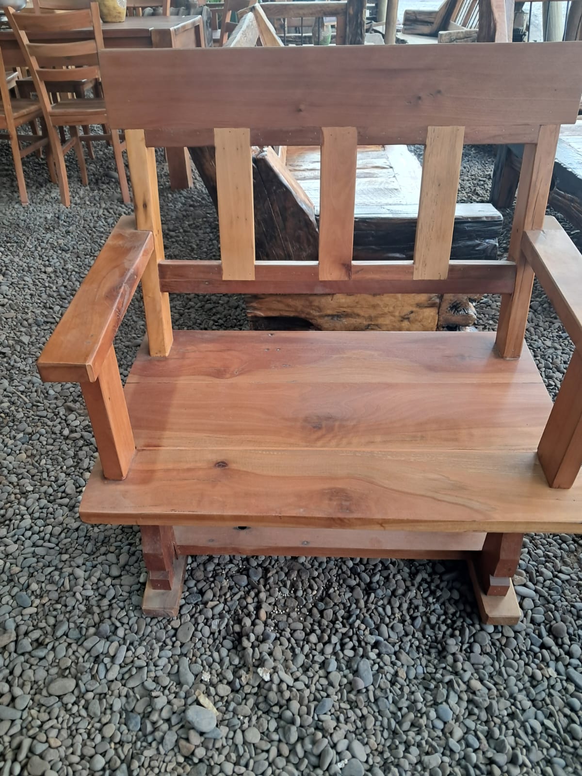 silla de roble rustica