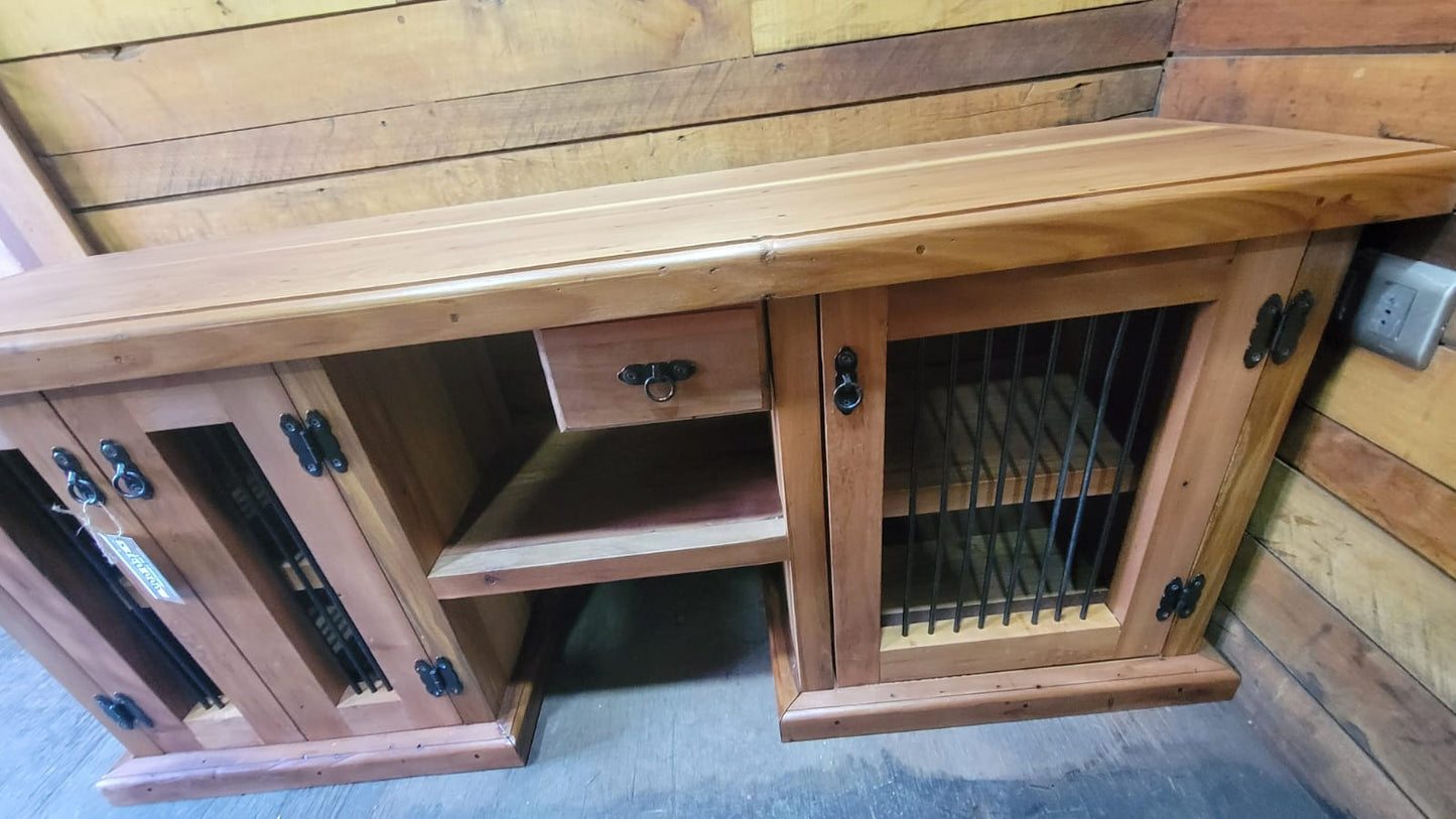 Rack Rustico para Tv- Estilo, Calidez y Funcionalidad en un solo Mueble