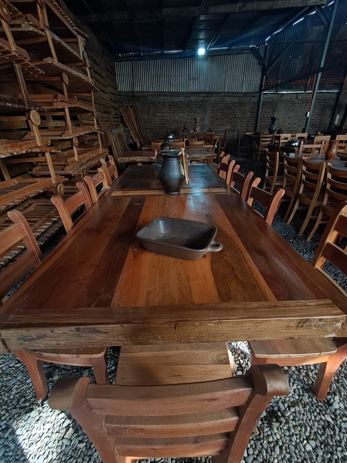 Comedor Rústico de Madera de roble Envejecida