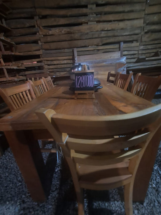 Comedor Rústico de Madera Maciza de roble