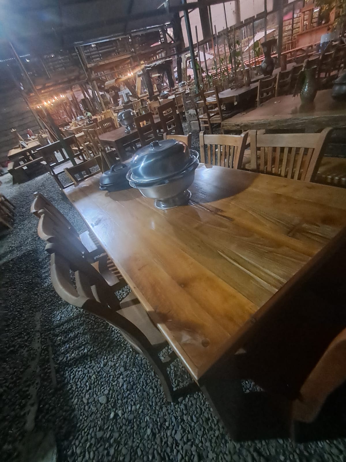 Comedor Rústico de Madera Maciza de roble