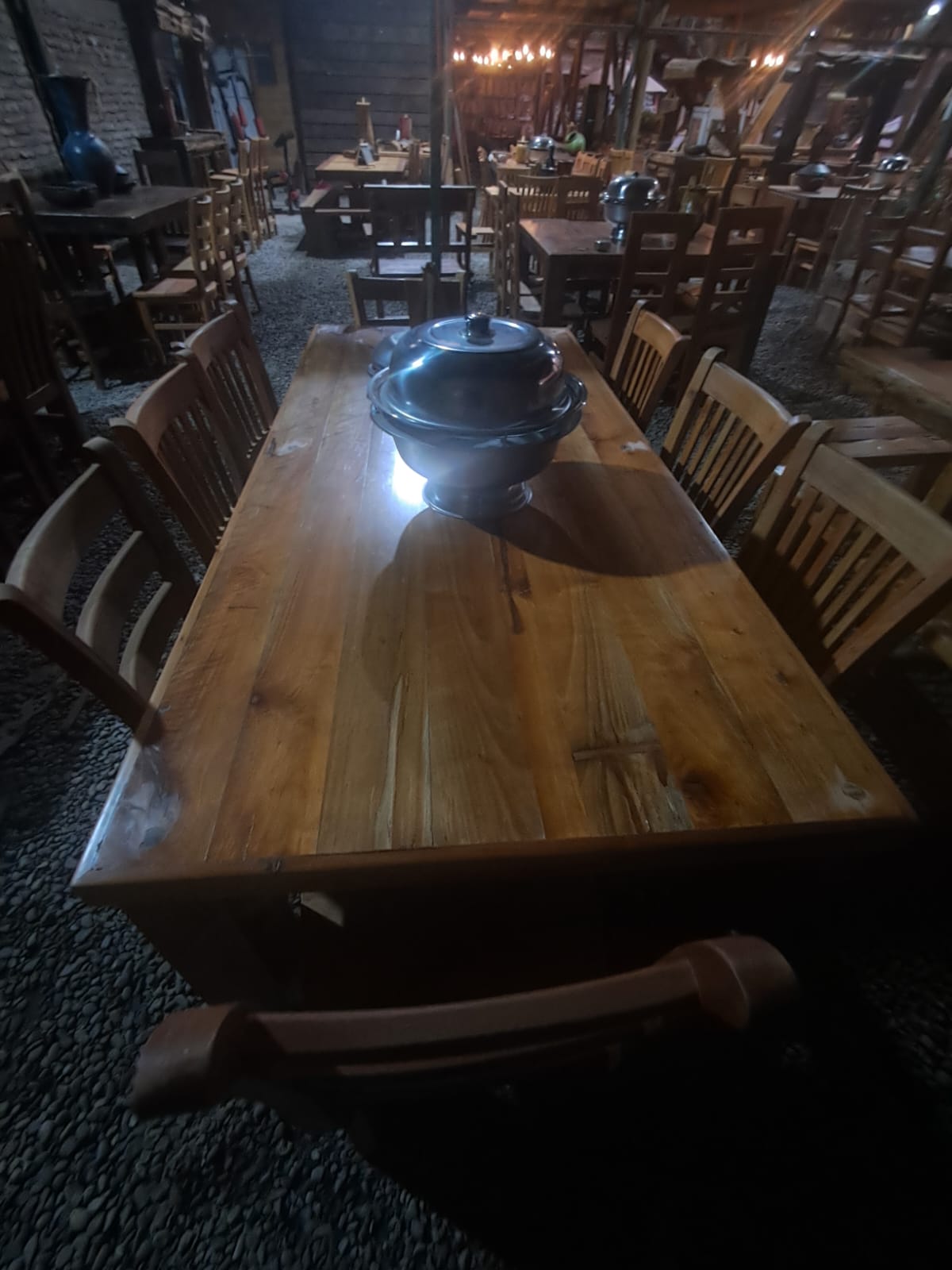 Comedor Rústico de Madera Maciza de roble