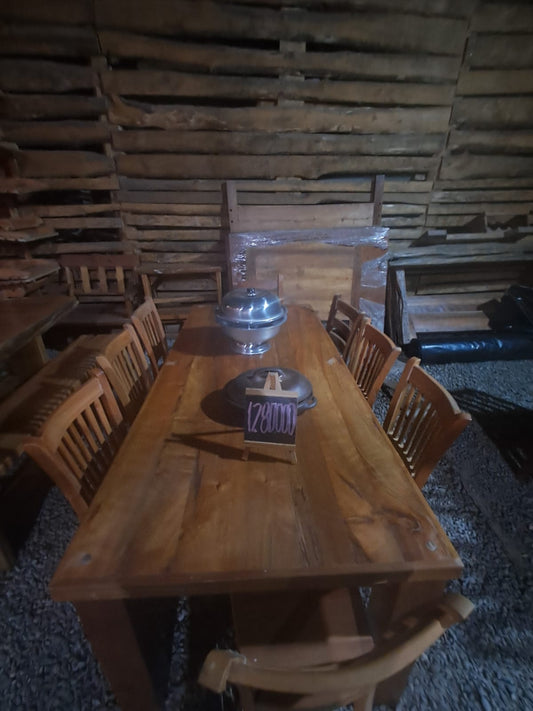 Comedor Rústico de Madera Maciza de roble