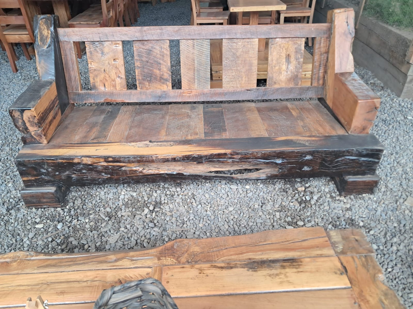 juego de muebles rustidos durmiente