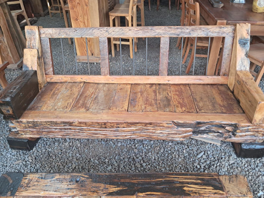 juego de living rustico durmiente