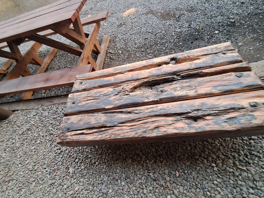 Mesa de Centro de rustica de roble