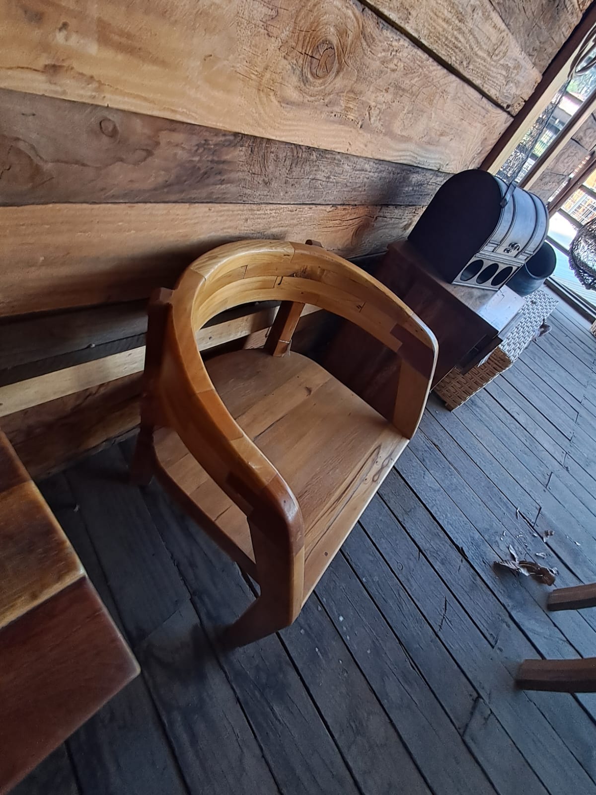 Sillón clásico Curvo de Madera